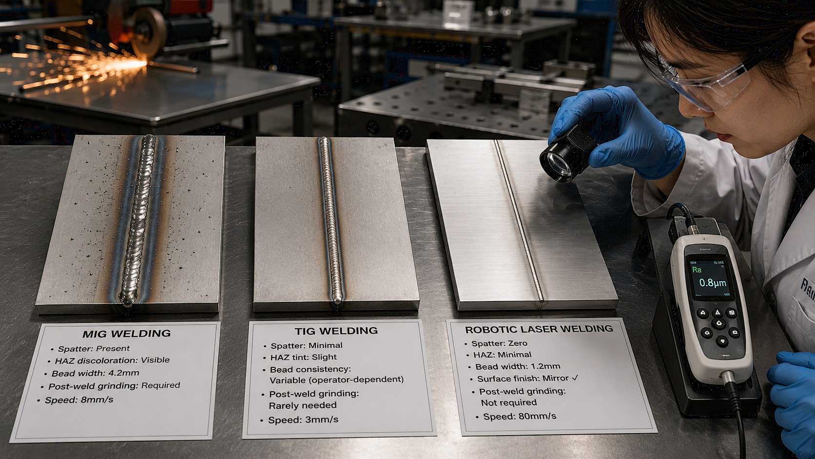 Soudage laser robotis&eacute; vs MIG vs TIG&nbsp;: la comparaison compl&egrave;te des m&eacute;thodes de soudage pour les fabricants